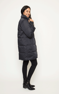 Adroit- Down Filled Parka with Angora Knit Trim