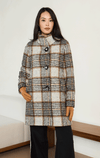 Barrington's- Big Button Plaid Coat