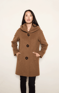 Barrington's- Big Button Collar to Hood Coat