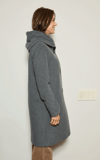 Barrington's Collar to Hood Big Button Coat