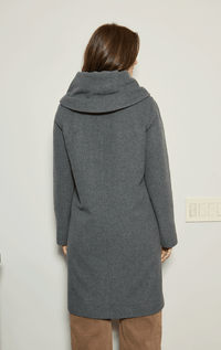 Barrington's Collar to Hood Big Button Coat