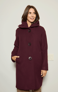 Barrington's Collar to Hood Big Button Coat