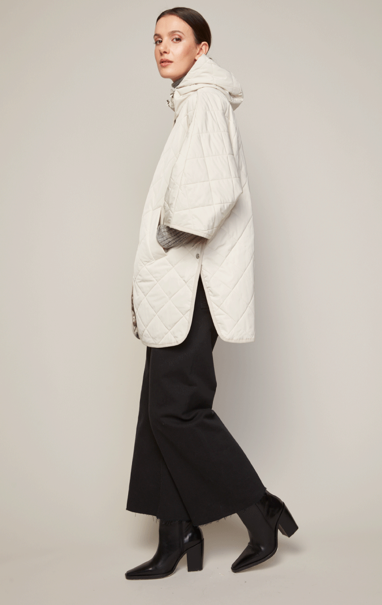 Adroit- Quilted Cape with Hood - Barrington's