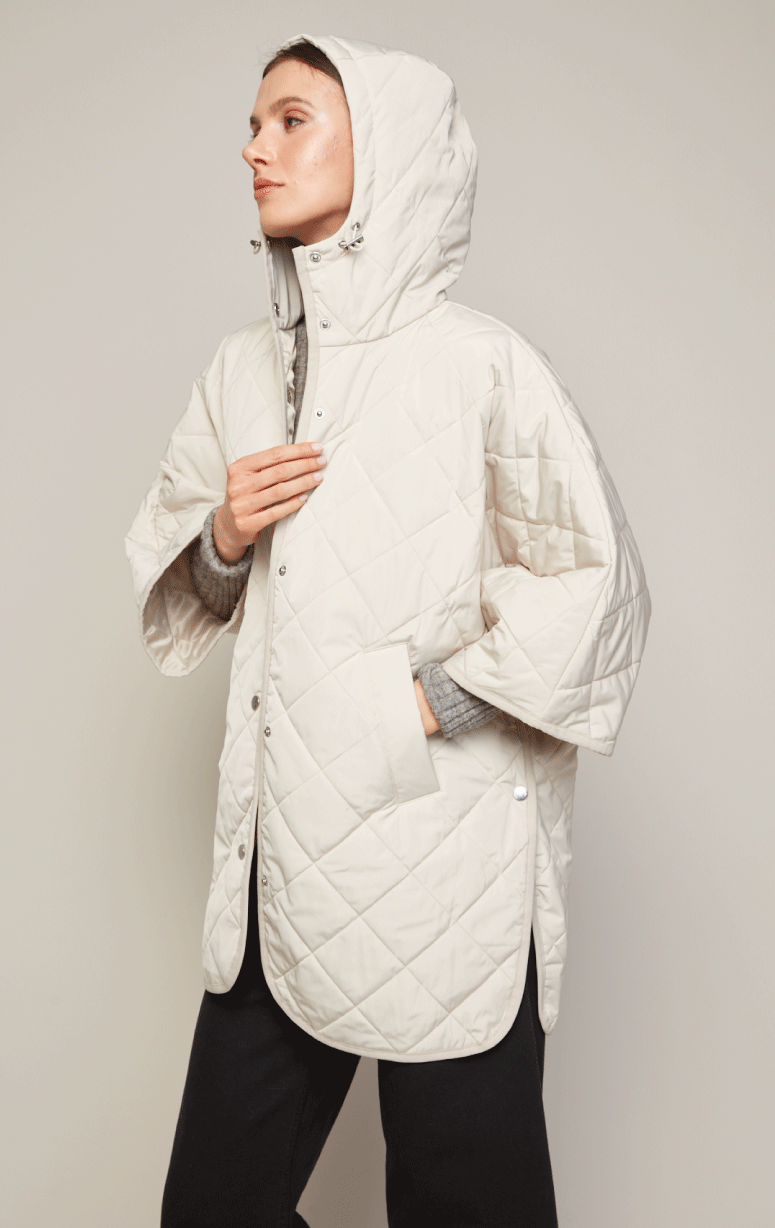 Adroit- Quilted Cape with Hood - Barrington's
