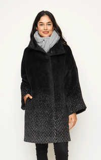 Tardia- 3/4 Jacket with Chevron Detail - Barrington's