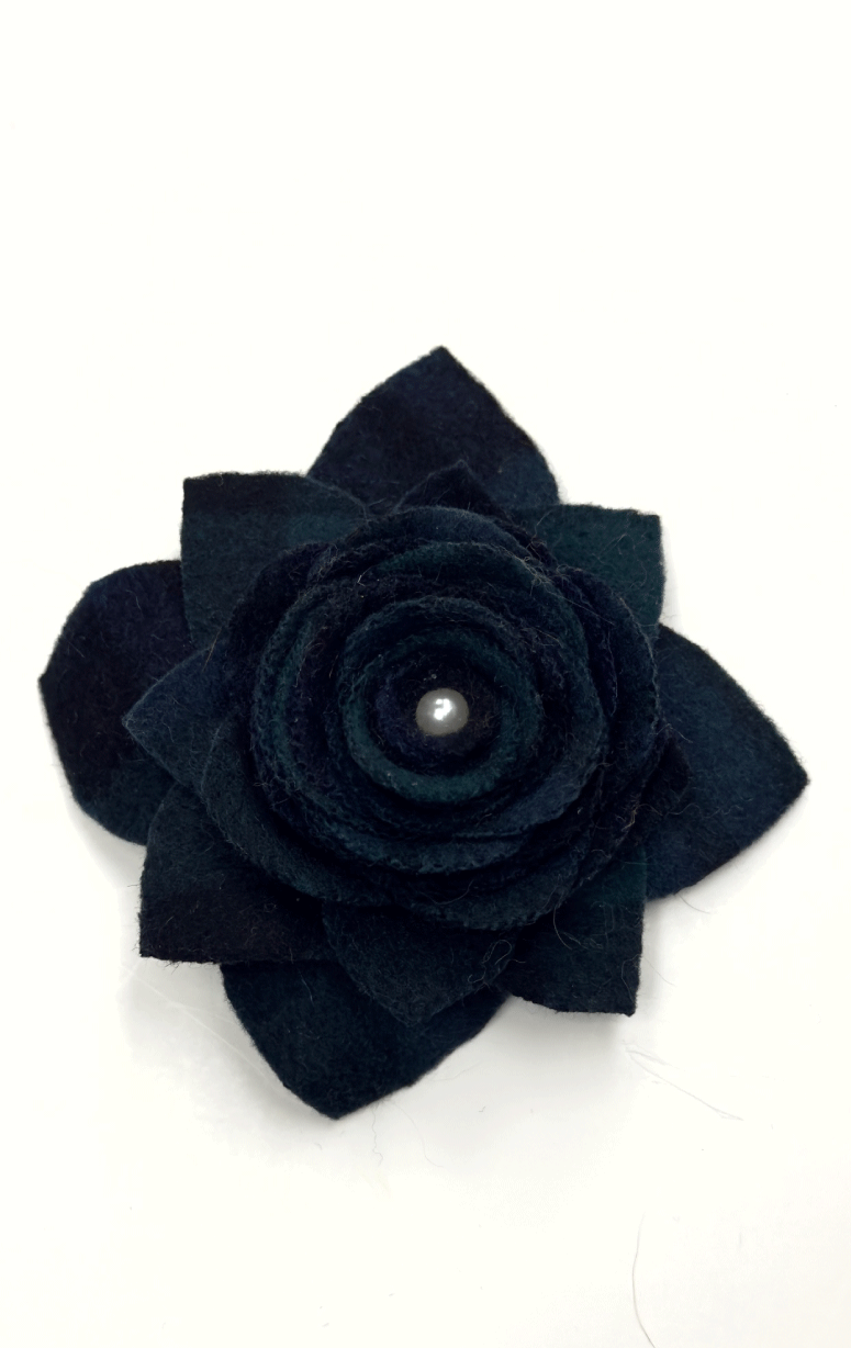 Handmade Recycled Fabric Brooch