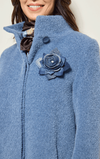 Handmade Recycled Fabric Brooch