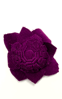 Handmade Recycled Fabric Brooch