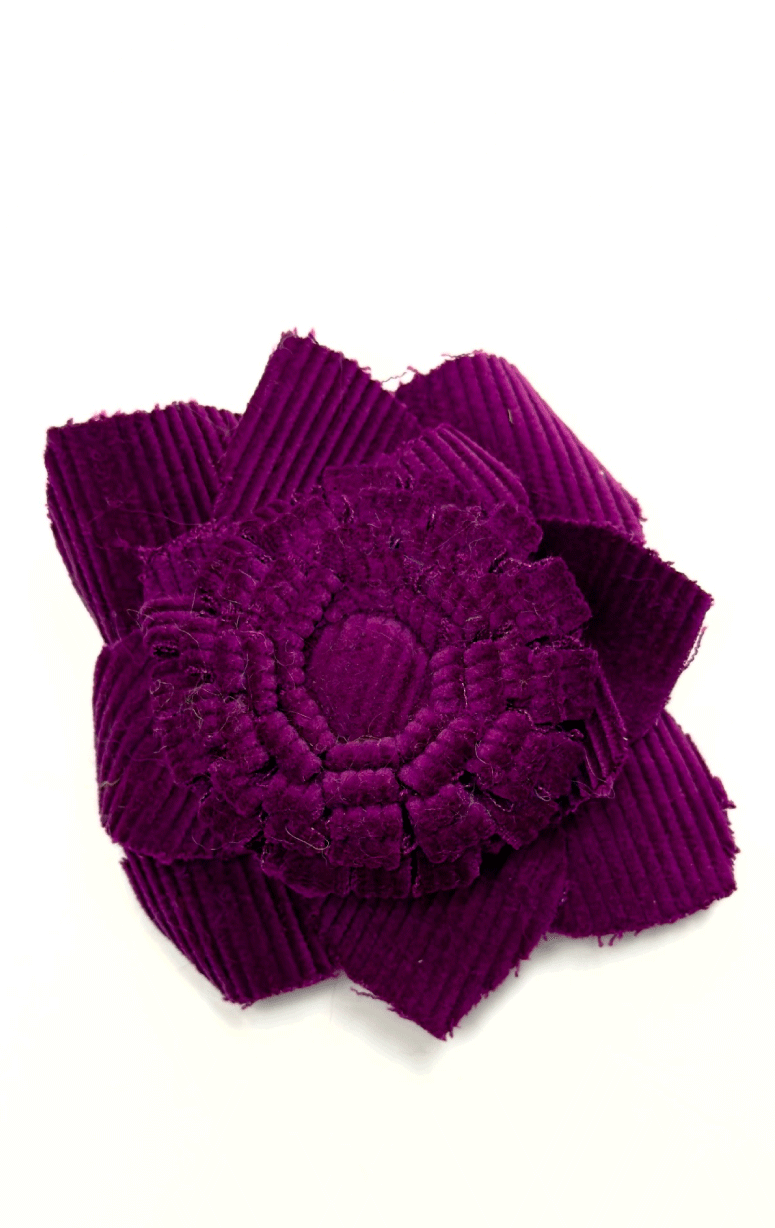 Handmade Recycled Fabric Brooch