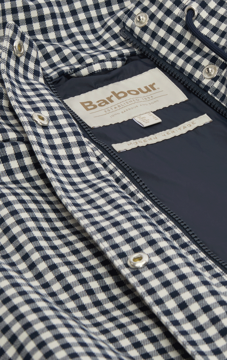 Barbour- Showerproof Check Jacket - Barrington's