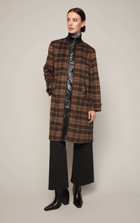 Adroit- 7/8s Coat with Knit Collar - Barrington's