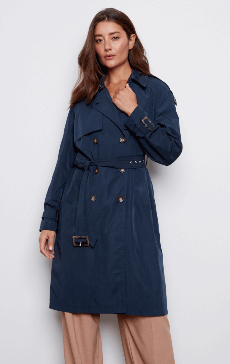 Adroit- Belted Trench Coat - Barrington's