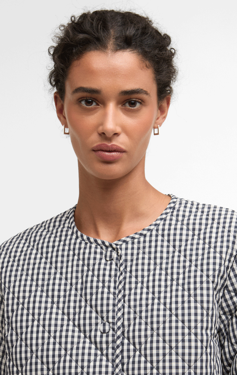 Barbour- Collarless Quilted Jacket - Barrington's