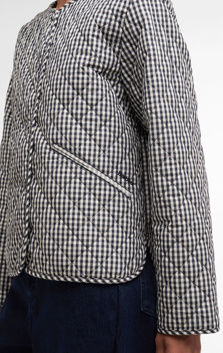 Barbour- Collarless Quilted Jacket - Barrington's