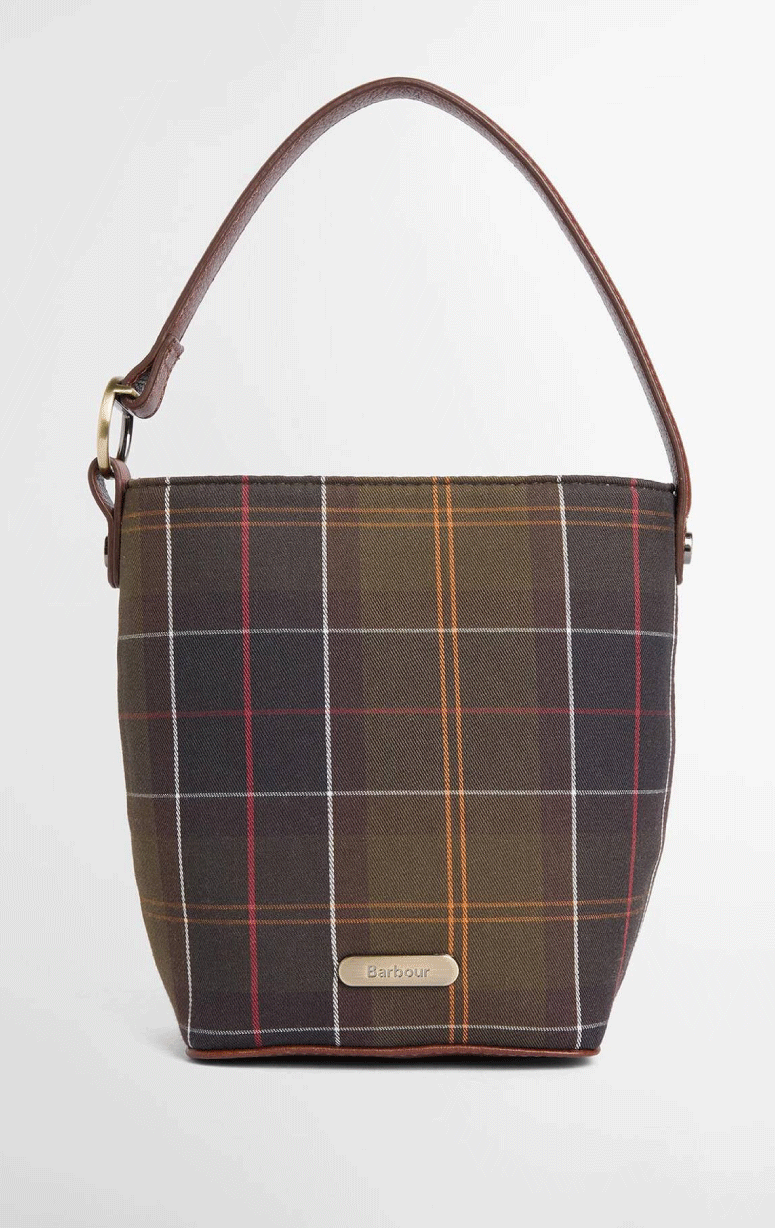 Barbour- Mini Tartan Bucket Bag