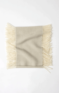 Abstract- 100% Wool Fringe Scarf