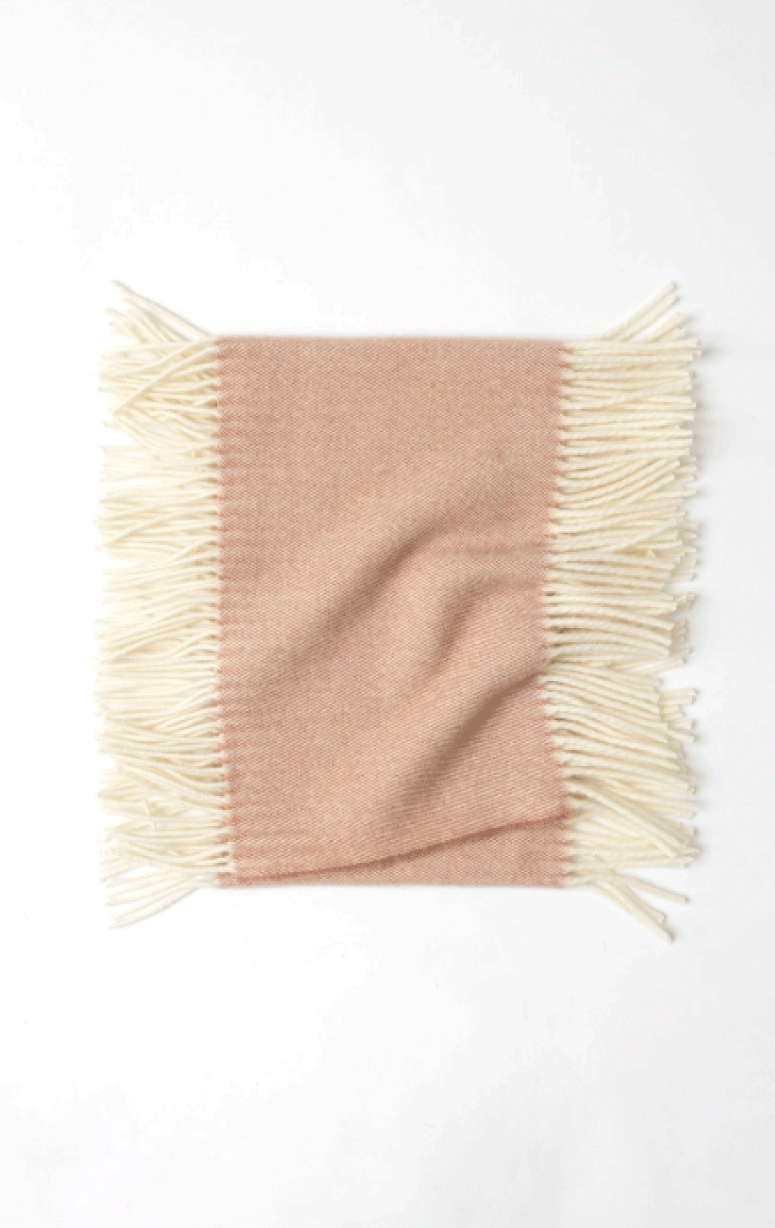 Abstract- 100% Wool Fringe Scarf