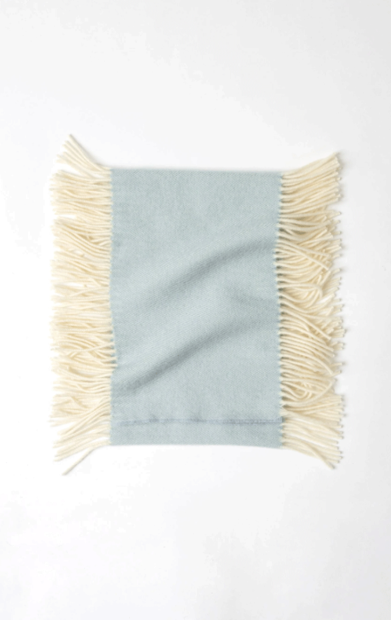 Abstract- 100% Wool Fringe Scarf