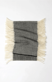 Abstract- 100% Wool Fringe Scarf