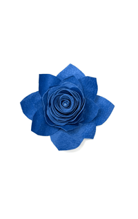 Handmade Recycled Fabric Brooch with Embellishments - Barrington's