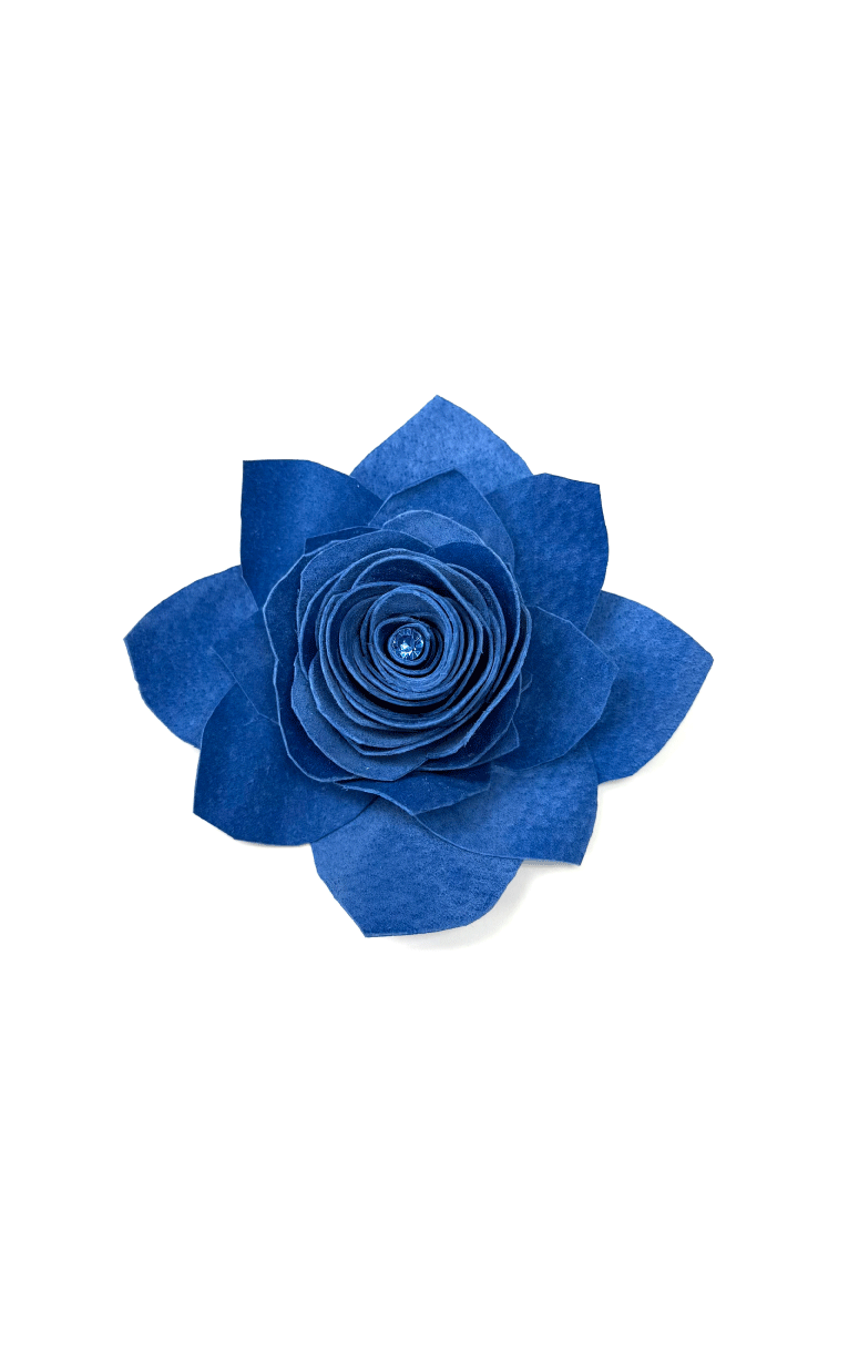 Handmade Recycled Fabric Brooch with Embellishments - Barrington's