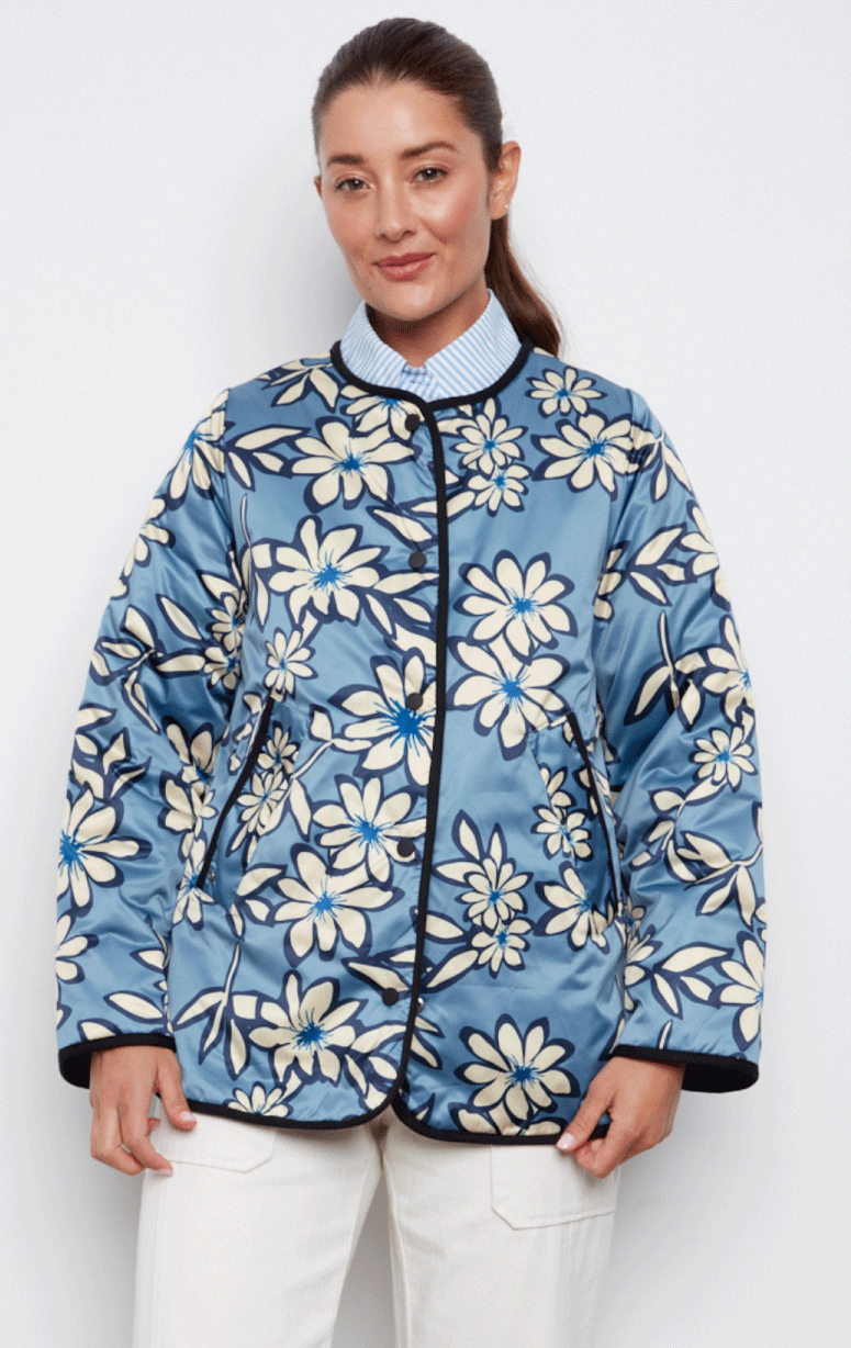 Adroit- Reversible Collarless Jacket - Barrington's