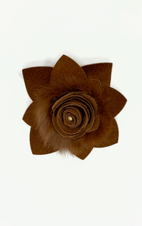 Handmade Recycled Fabric Brooch with Embelishments
