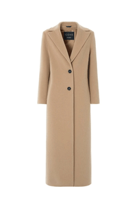 Cinzia Rocca- Long Wool Coat with Pic Stitch