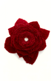 Handmade Recycled Fabric Brooch