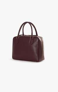 Cinzia Rocca- Leather Handbag with Double Zipper