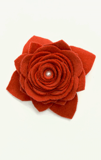 Handmade Recycled Fabric Brooch