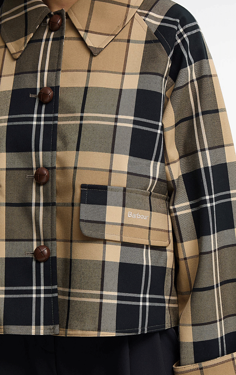 Barbour- Delilah Tartan Showerproof Jacket