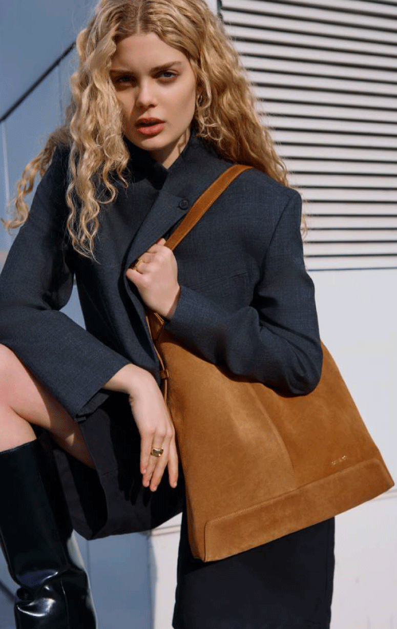 Nat & Nin- Leather Hobo Bag