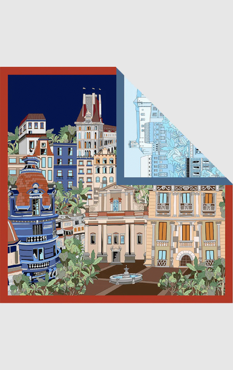 Barbieri- Silk Square Scarf - Barrington's