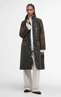 Barbour- Evette Waxed Car Coat