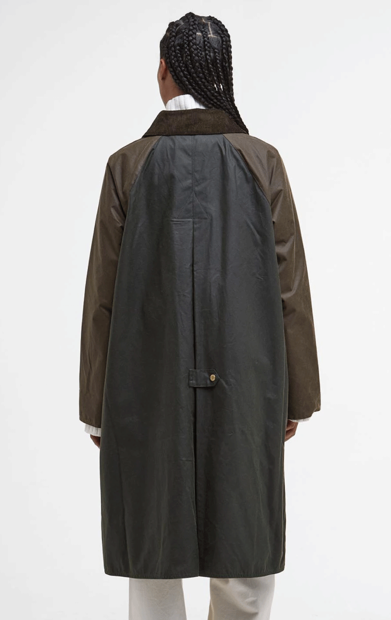 Barbour- Evette Waxed Car Coat