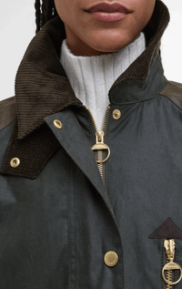 Barbour- Evette Waxed Car Coat