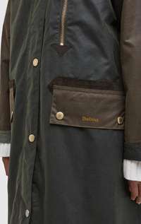 Barbour- Evette Waxed Car Coat