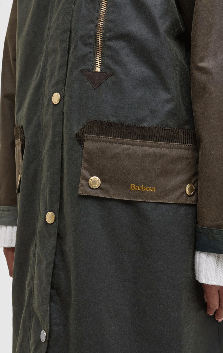 Barbour- Evette Waxed Car Coat