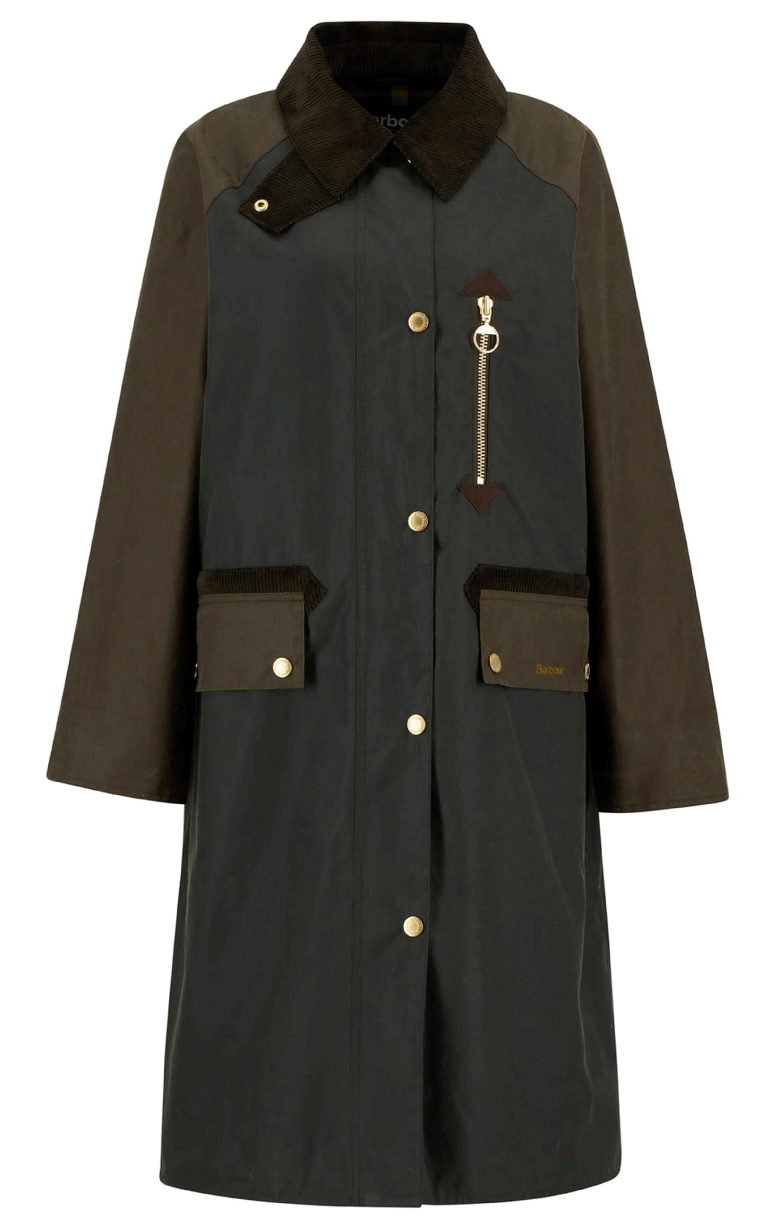 Barbour- Evette Waxed Car Coat