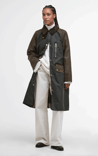 Barbour- Evette Waxed Car Coat