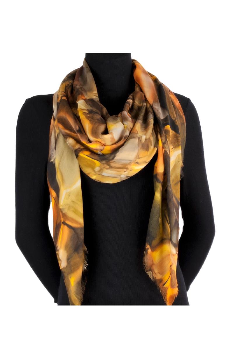 Modal & Cashmere Scarf- Red Sea Stone - Barrington's