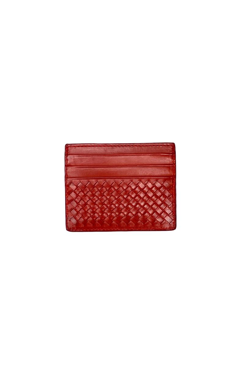 Woven Leather Card Holder - Barrington's