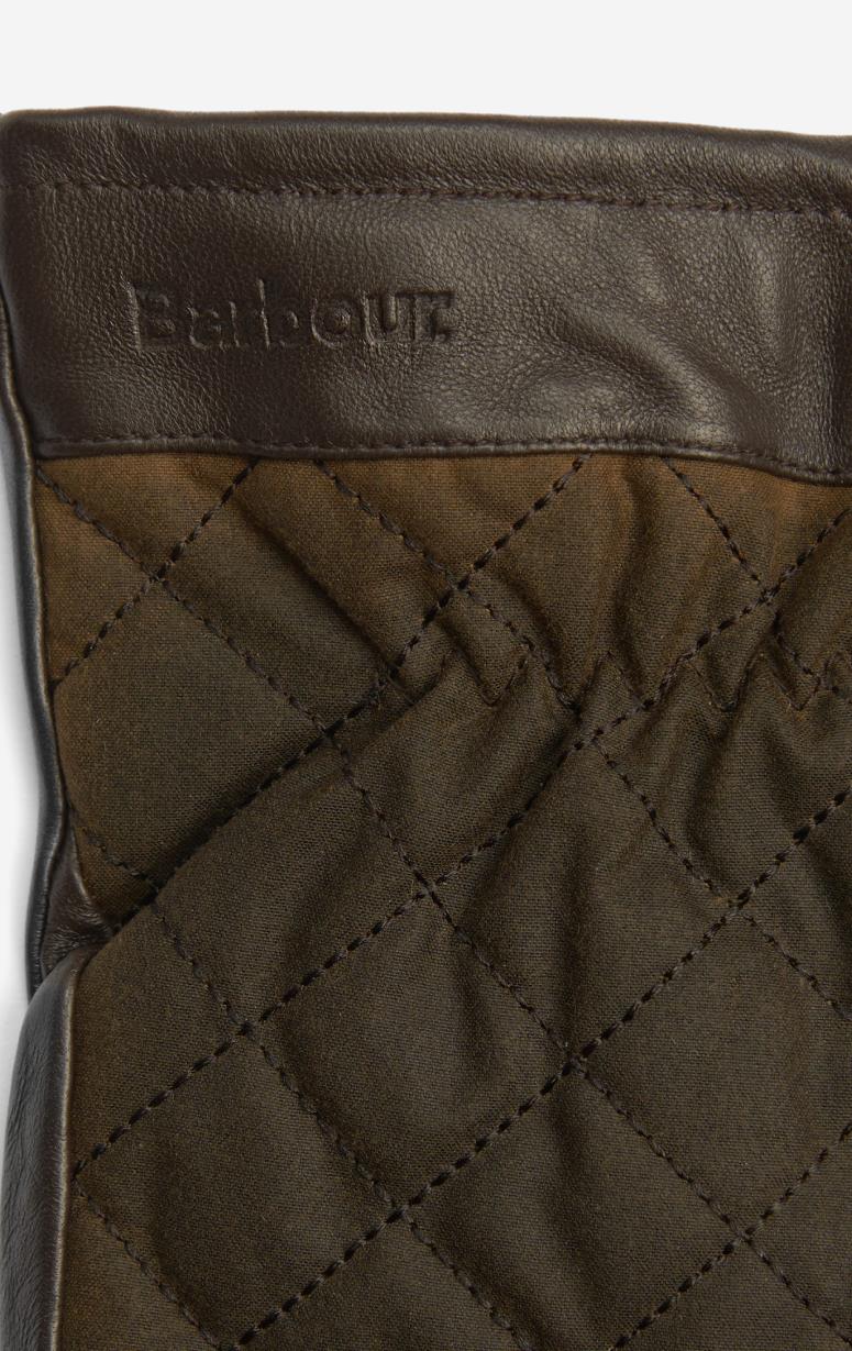 Barbour Men s Waxed Cotton and Leather Gloves Barrington s