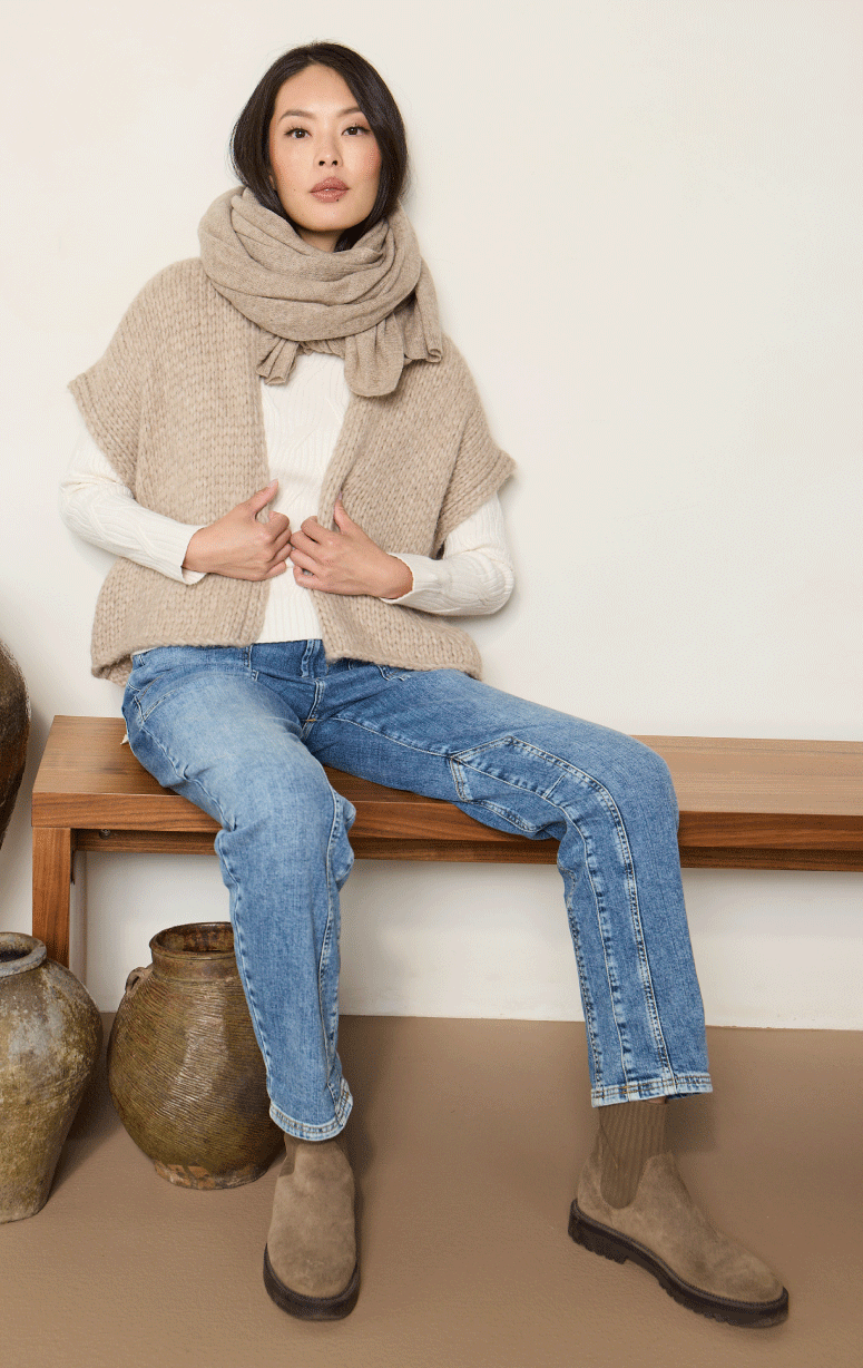 La Tierra- 100% Alpaca Knit Vest - Barrington's