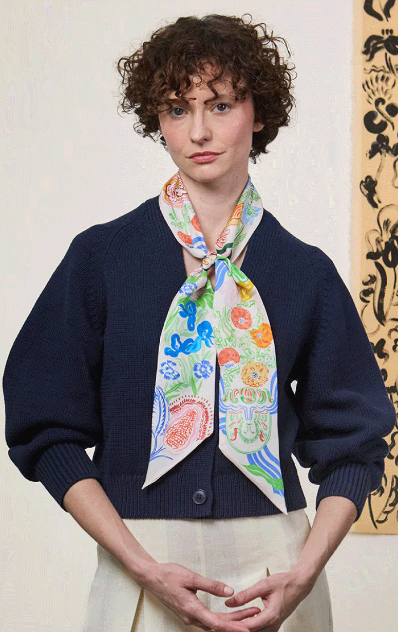 PetitJean- Silk Ribbon Scarf