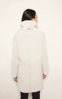 HISO- Raw Edge Shearling Jacket