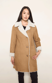 HISO- Raw Edge Shearling Jacket