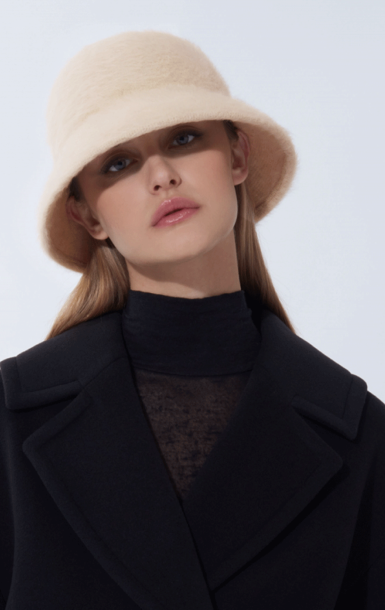 Cinzia Rocca- Angora Cloche Hat - Barrington's