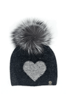 Cashmere and Wool Hat with Heart